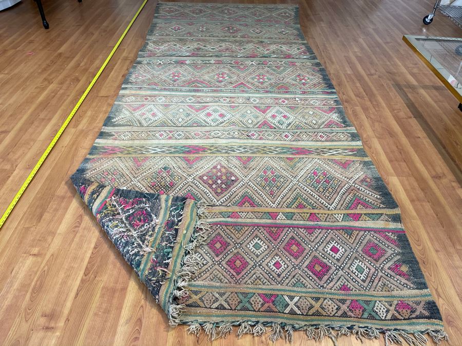 Handwoven Moroccan Rug From The Berber Tribe Boho Feel 13.5' x 5.8' Retails $2,850 [Photo 8]