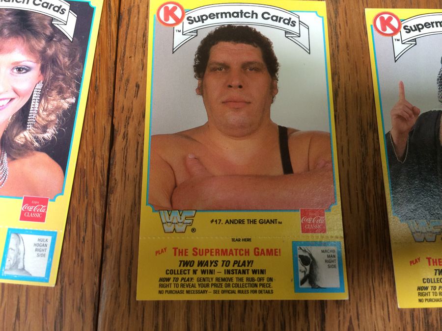 1987 WF World Wrestling Federation Cards - Hulk Hogan, Andrea the Giant, Randy Savage [Photo 3]