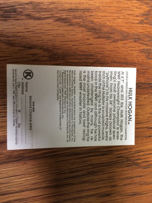 1987 WF World Wrestling Federation Cards - Hulk Hogan, Andrea the Giant, Randy Savage [Photo 10]