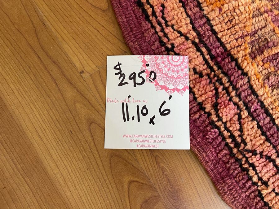 Handwoven Moroccan Rug From The Berber Tribe Boho Feel 11.1' x 6' Retails $2,950 [Photo 10]