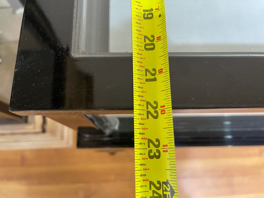 Jewelry / Collectibles Display Case In Black With Lock And Key 36.5'W X 22'D X 41'H [Photo 12]