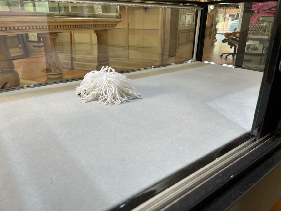 Jewelry / Collectibles Display Case In Black With Lock And Key 36.5'W X 22'D X 41'H [Photo 9]