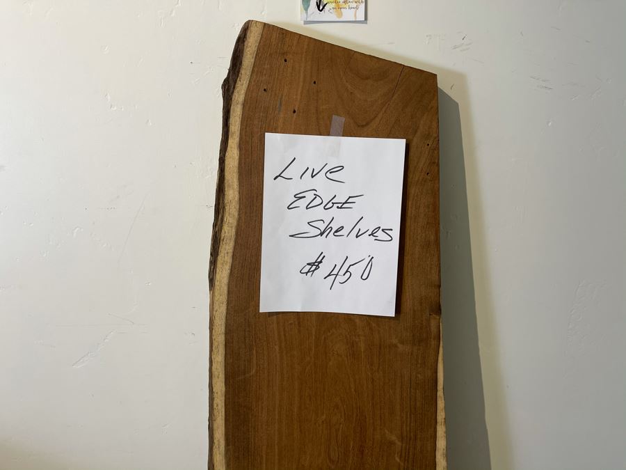Live Edge Organic Wooden Shelf 64'L X 17'D Retails $450 [Photo 7]