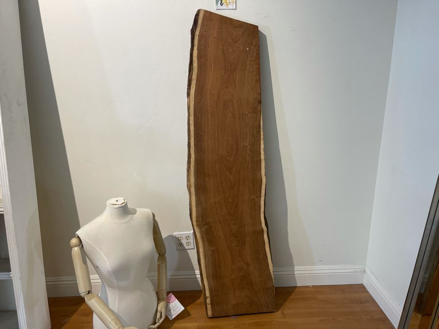 Live Edge Organic Wooden Shelf 64'L X 17'D Retails $450