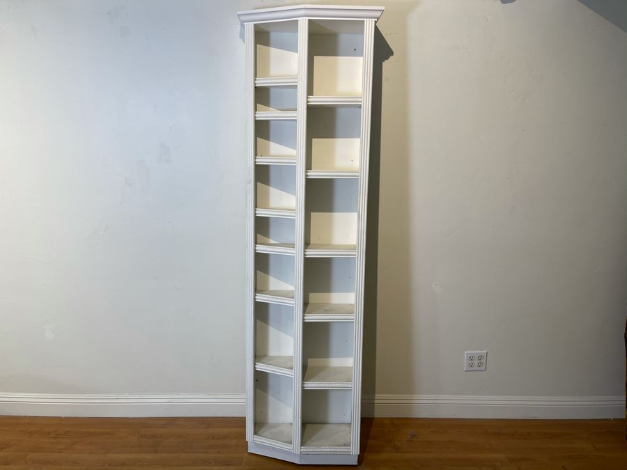 White Adjustable Wall Mounted Shelving Unit 24'W X 80'H [Photo 3]