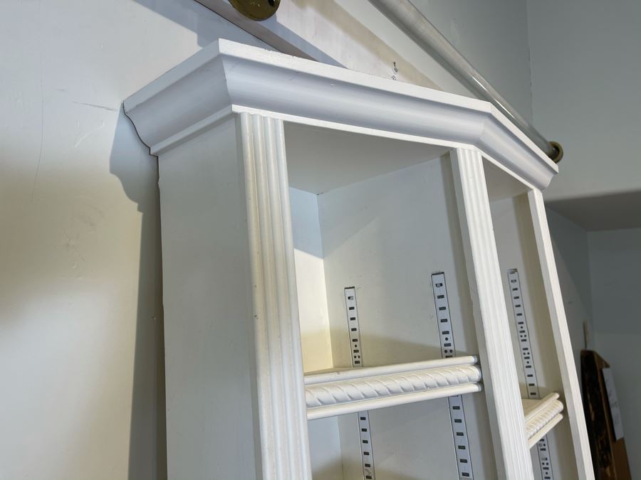 White Adjustable Wall Mounted Shelving Unit 24'W X 80'H [Photo 8]