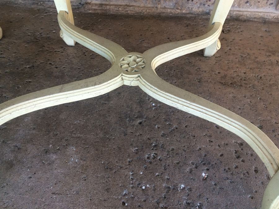 Cream Shabby Chic French Provincial Cane Back Chairs [Photo 9]