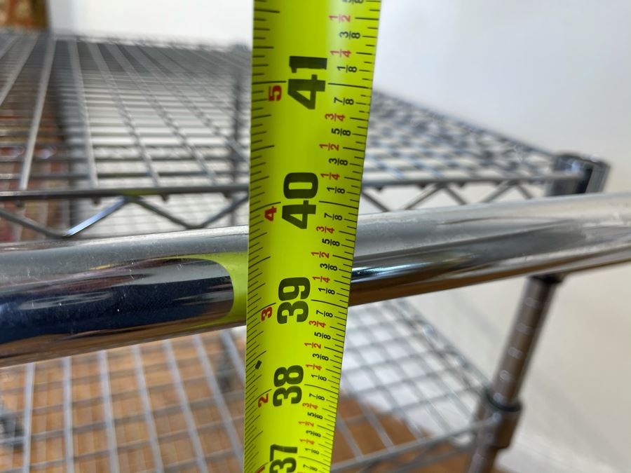 Commercial Grade Stainless Steel Rolling Cart 41'W X 24'D X 40'H [Photo 9]