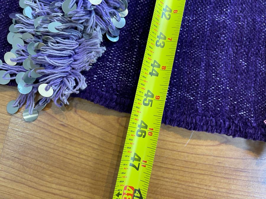 Moroccan Wedding Blanket With Sequins 69' X 45' Retails $350 [Photo 7]