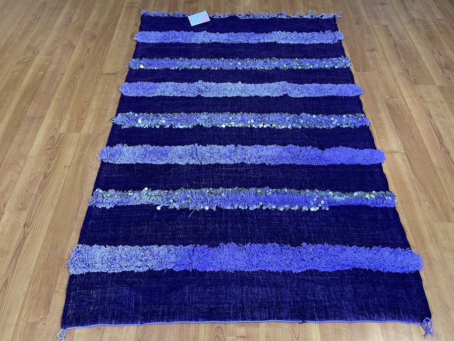 Moroccan Wedding Blanket With Sequins 69' X 45' Retails $350 [Photo 2]