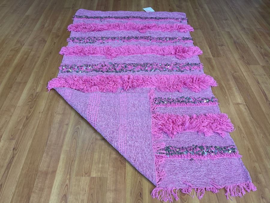 Moroccan Wedding Blanket With Sequins 78' X 46' Retails $350 [Photo 5]