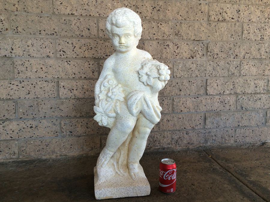 Cast Stone Garden Statue - 29' Tall [Photo 5]