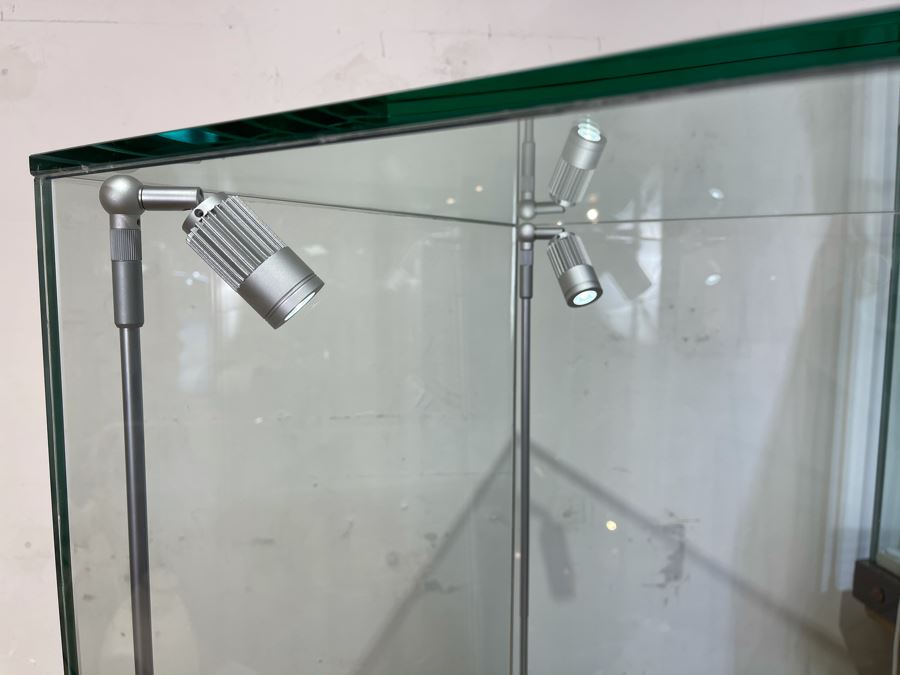 Lighted Display Case On Solid Wooden Pedestal With Lock And Key 20'W X 62'H [Photo 8]