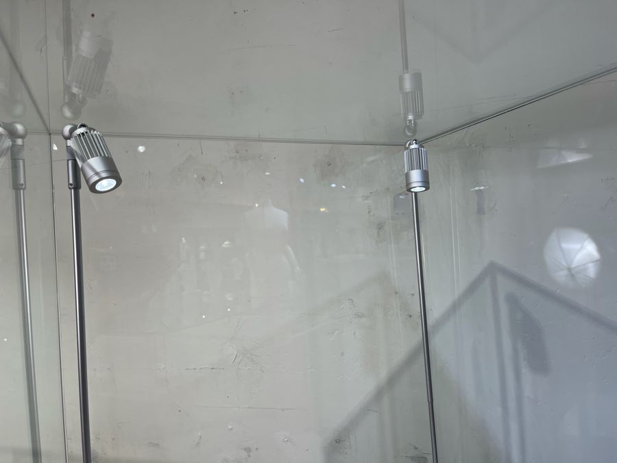 Lighted Display Case On Solid Wooden Pedestal With Lock And Key 21'W X 68'H [Photo 7]