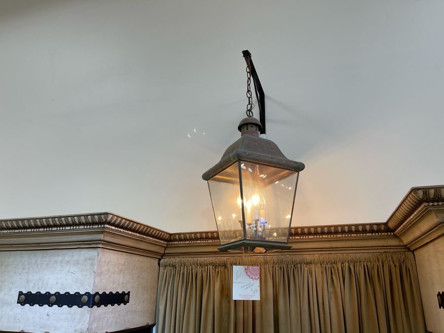 Antique Style Copper Lantern Light Fixture Retails $495 [Photo 5]