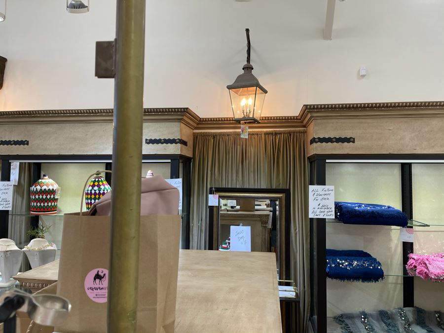 Antique Style Copper Lantern Light Fixture Retails $495 [Photo 6]