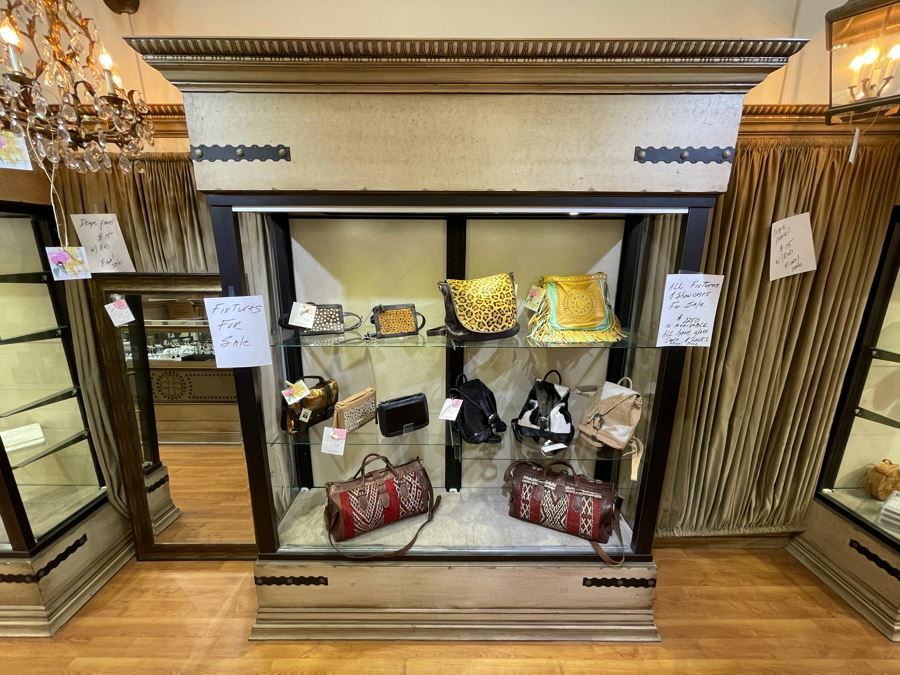 Custom Lighted Display Curio Cabinet With Sliding Glass Doors Perfect For Displaying Collections, Store Fixtures, Bookcases - Will Quote Delivery - There Are 5 Cabinets In This Sale - 81'W X 96'H X 24'D - Retails $2,250 [Photo 9]