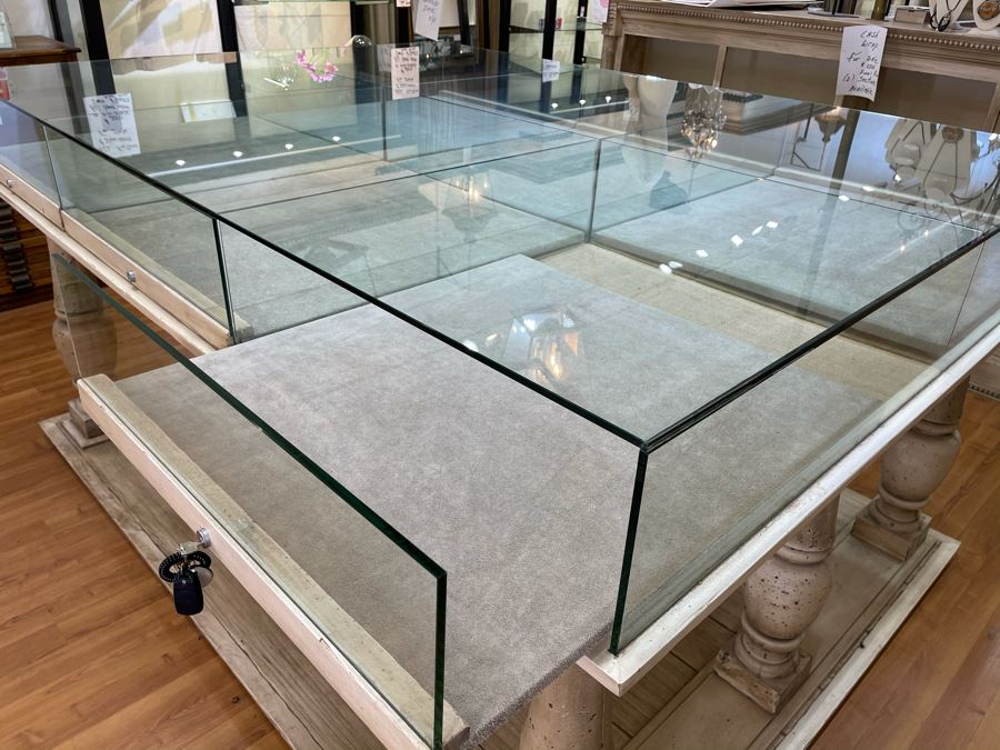 Very Large Custom Built Jewelry Display Case With 6 Lockable Sliding Pullout Drawers - Two In This Sale - 8'W X 6'D X 4'H - $4,000+ - Will Quote Delivery [Photo 15]