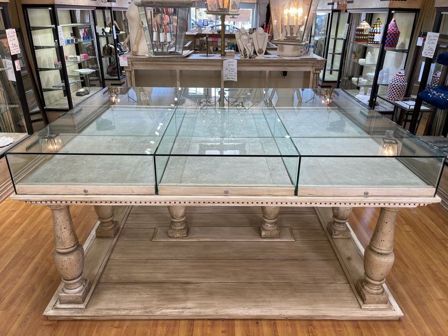 Very Large Custom Built Jewelry Display Case With 6 Lockable Sliding Pullout Drawers - Two In This Sale - 8'W X 6'D X 4'H - $4,000+ - Will Quote Delivery [Photo 13]
