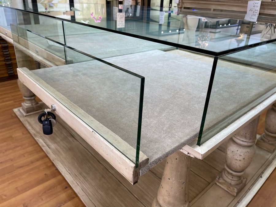 Very Large Custom Built Jewelry Display Case With 6 Lockable Sliding Pullout Drawers - Two In This Sale - 8'W X 6'D X 4'H - $4,000+ - Will Quote Delivery [Photo 14]