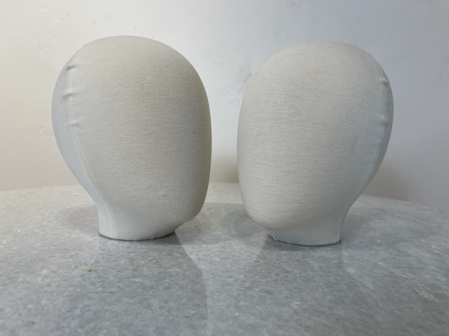 Pair Of Mannequins Heads From Paris France 6' X 9'