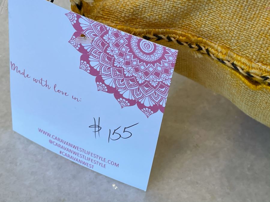 Pair Of Moroccan Handmade Cactus Silk Organic Pillows Retails $310 [Photo 7]