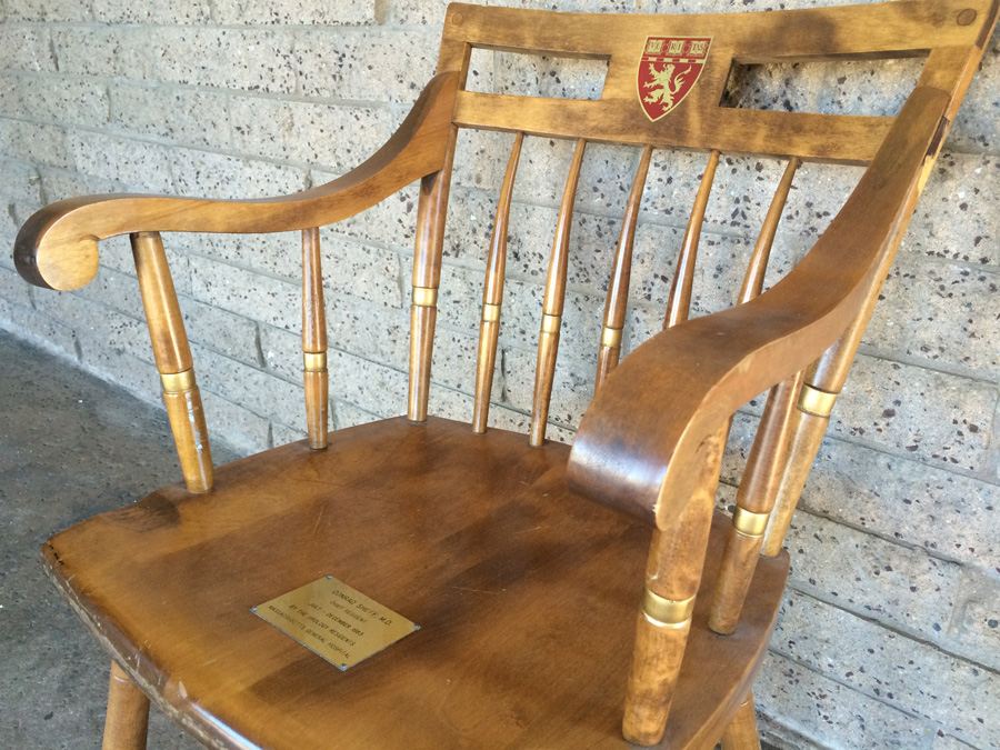 Harvard Medical School Wooden Chair [Photo 5]