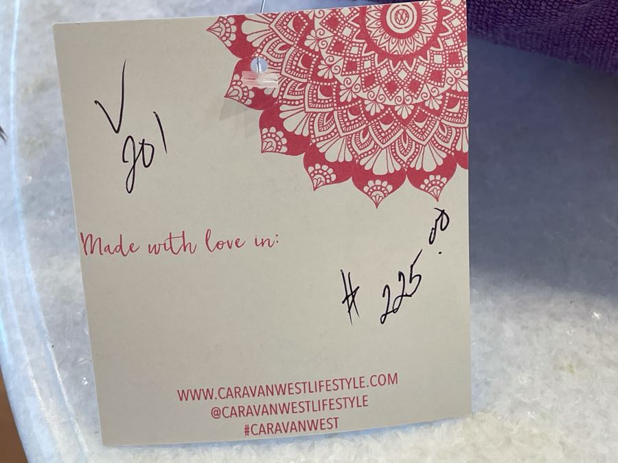 Large Moroccan Handmade Cactus Silk Organic Pillow Purple Apx 34' X 16' Retails $225 [Photo 7]