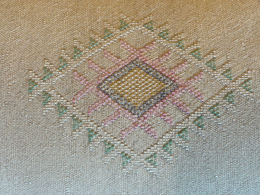 Large Moroccan Handmade Cactus Silk Organic Pillow 30' X 15' Retails $225 [Photo 5]