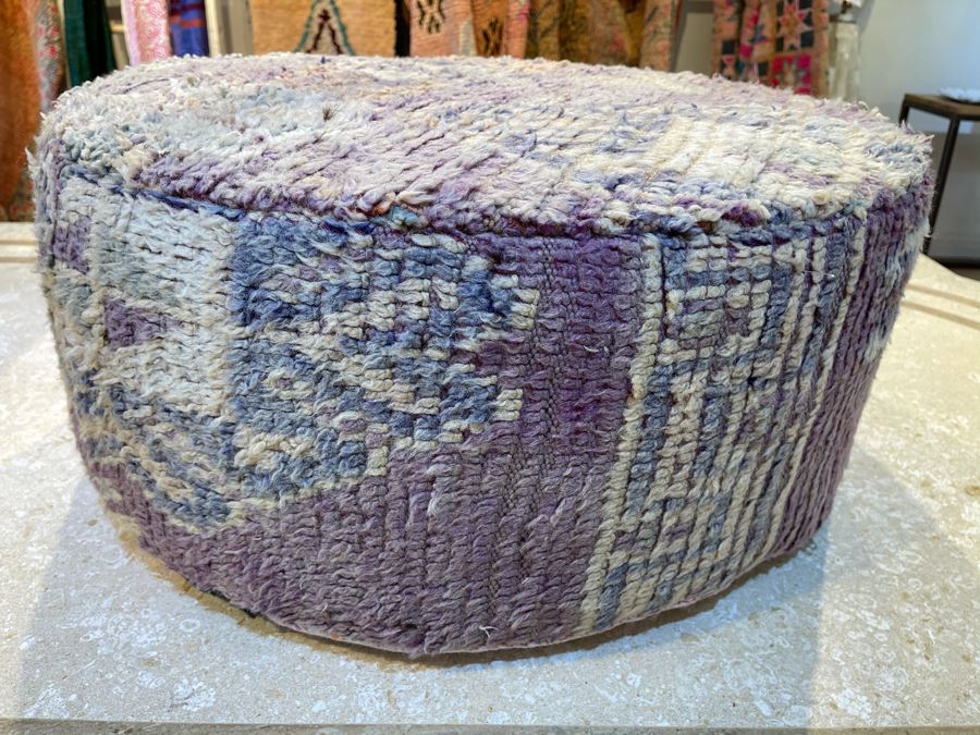 Boho Cotton Ottoman Footstool 28'W X 12'H Retails $340 [Photo 5]