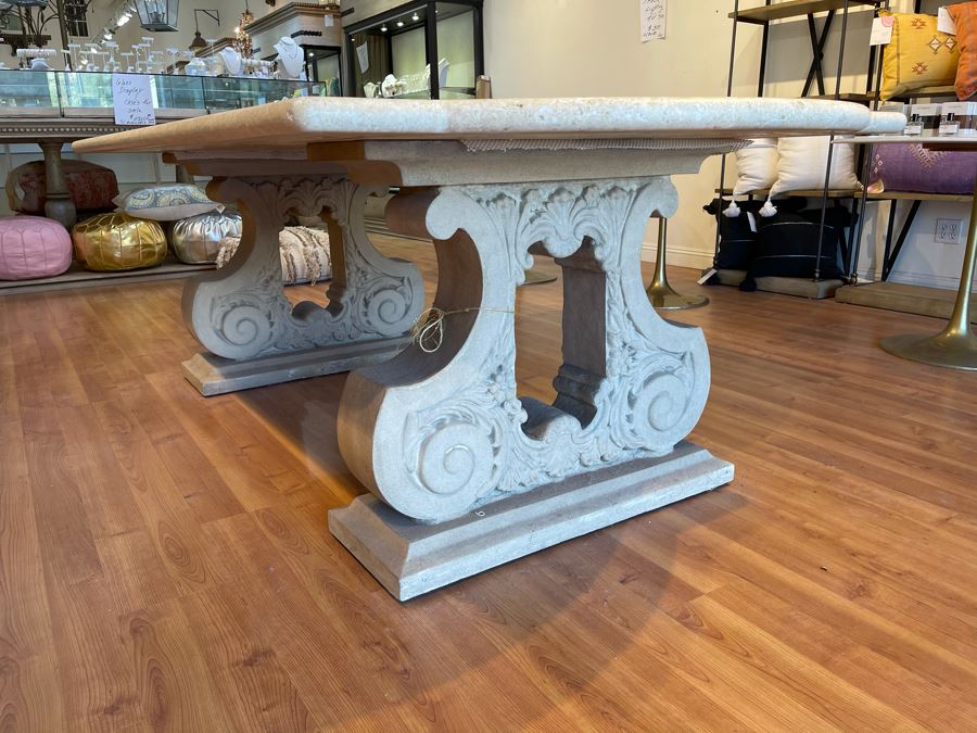 Large Marble Top Table 8' X 4' Retails $3,900 [Photo 4]