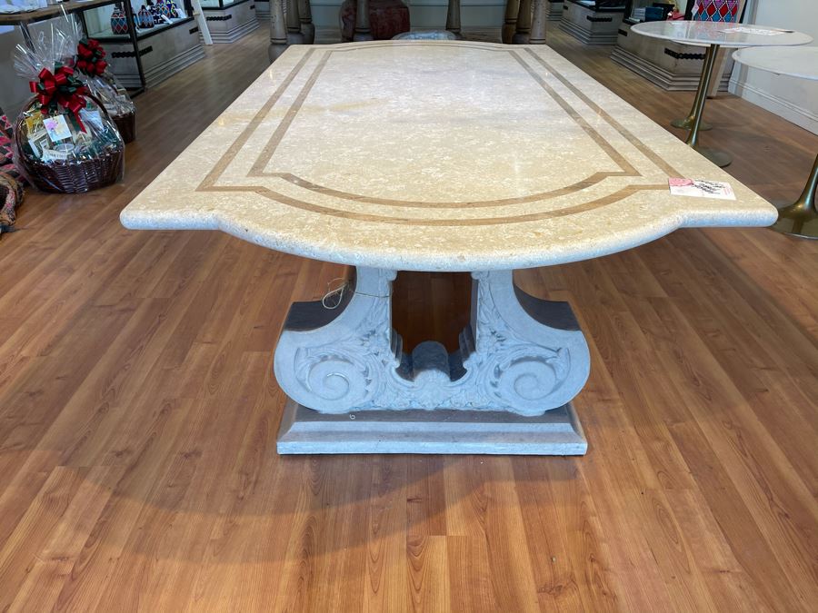 Large Marble Top Table 8' X 4' Retails $3,900 [Photo 14]
