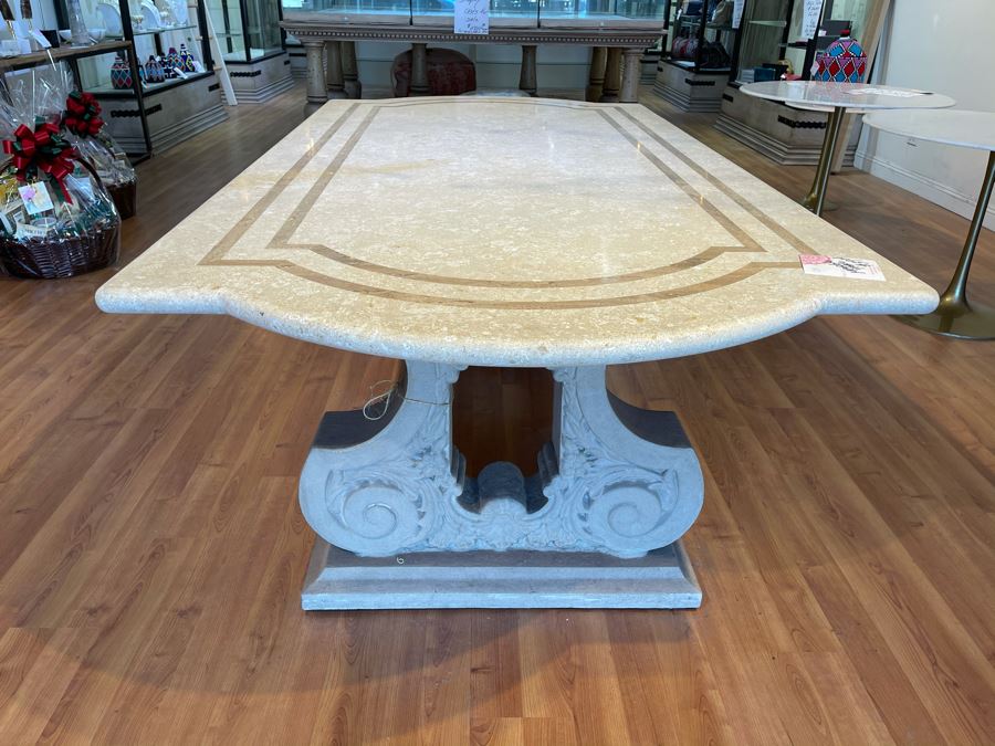 Large Marble Top Table 8' X 4' Retails $3,900 [Photo 5]