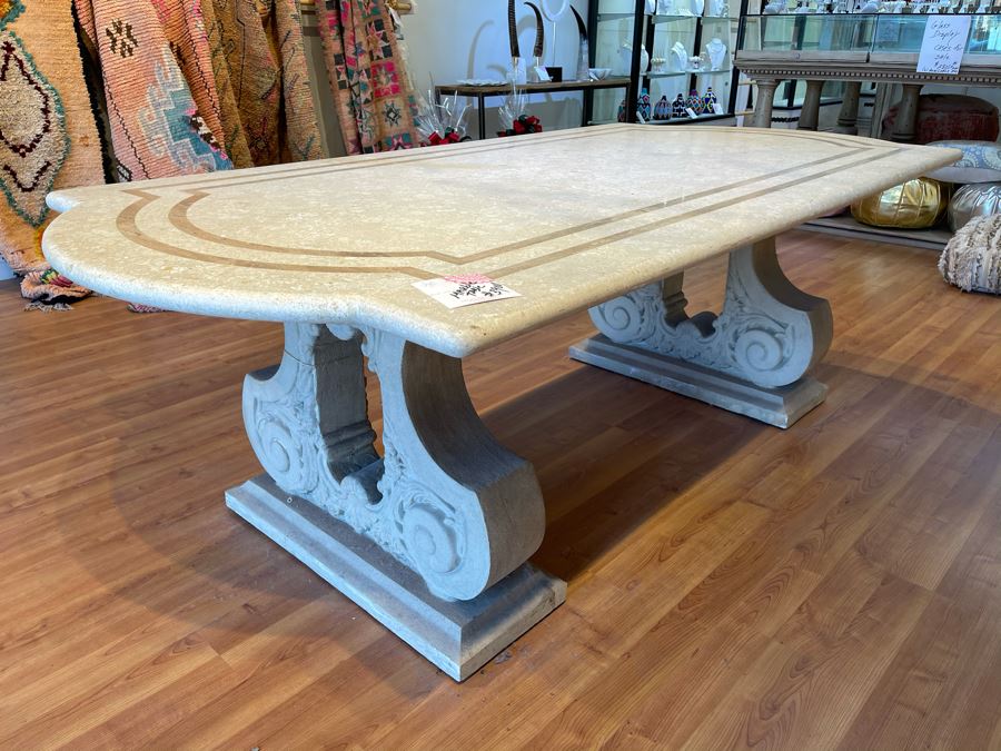 Large Marble Top Table 8' X 4' Retails $3,900 [Photo 12]