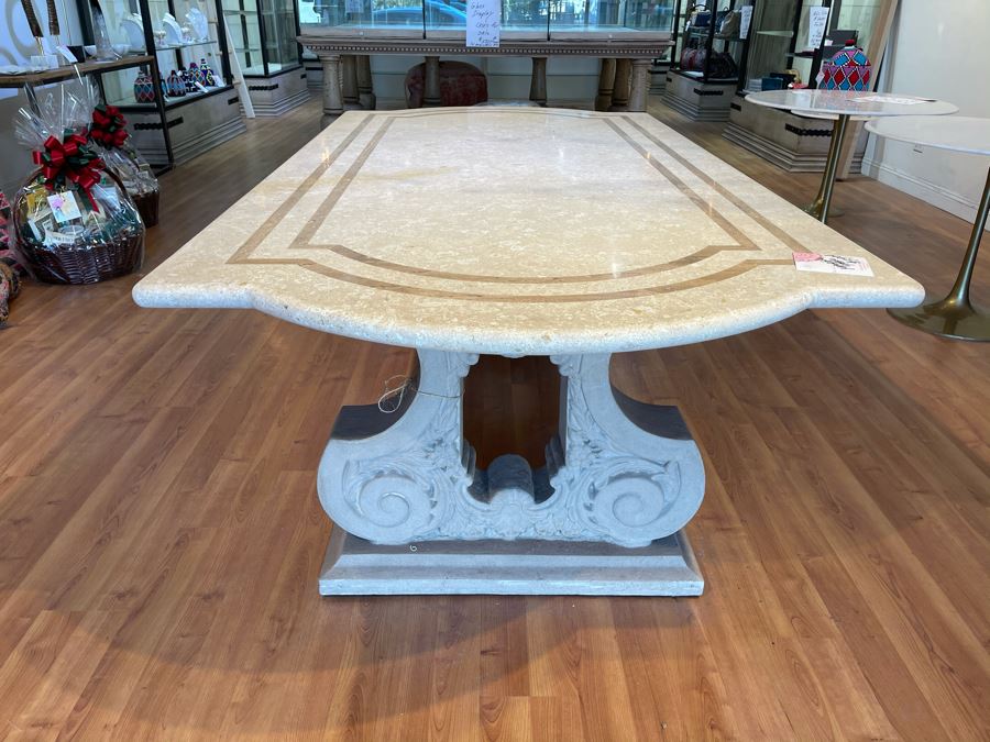 Large Marble Top Table 8' X 4' Retails $3,900 [Photo 15]