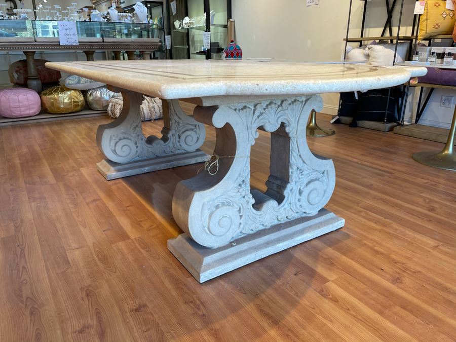 Large Marble Top Table 8' X 4' Retails $3,900 [Photo 3]