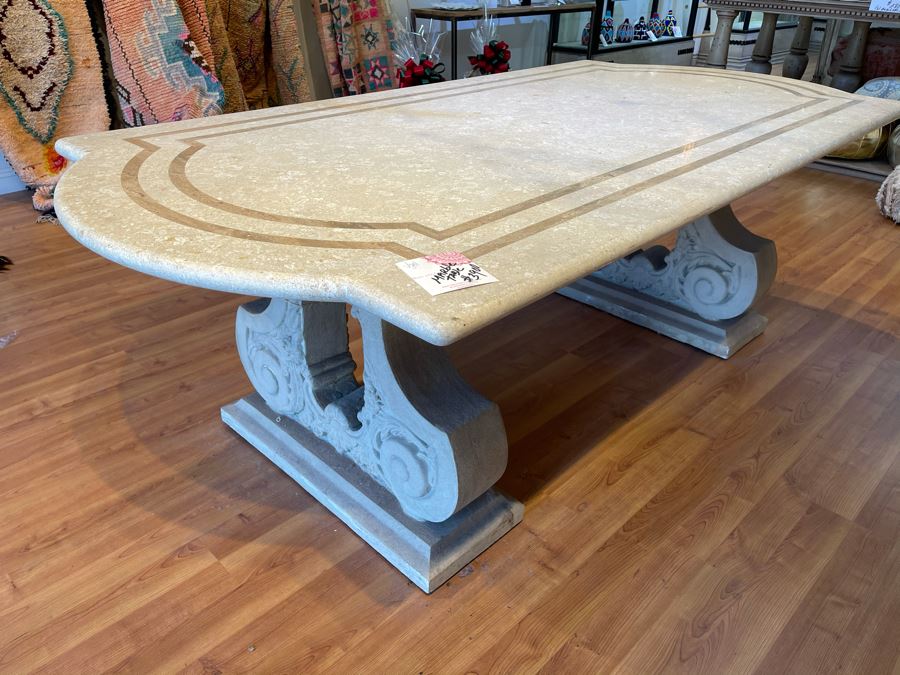 Large Marble Top Table 8' X 4' Retails $3,900 [Photo 13]