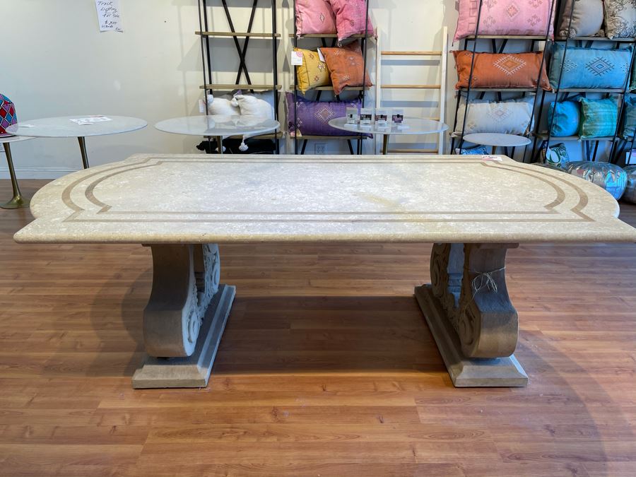 Large Marble Top Table 8' X 4' Retails $3,900 [Photo 2]