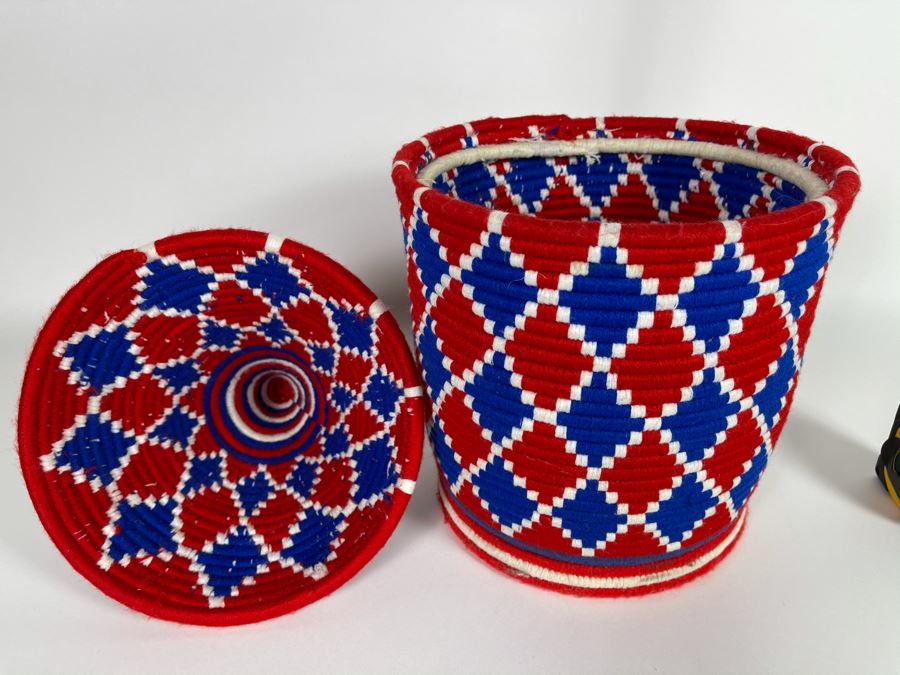 Moroccan Handmade Bread Basket Large Retails $115 [Photo 3]