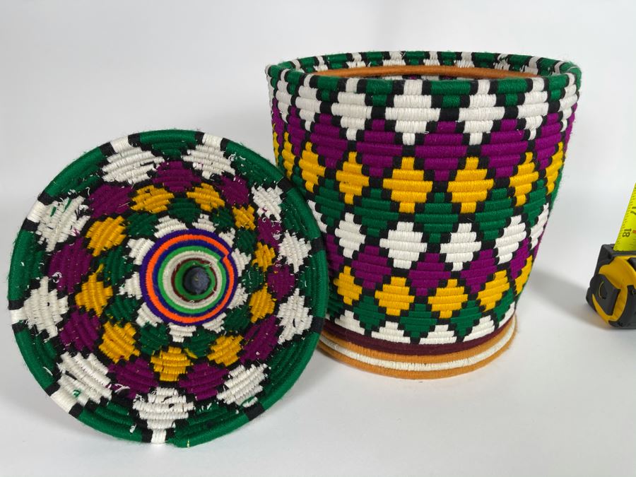 Moroccan Handmade Bread Basket Large Retails $115 [Photo 5]