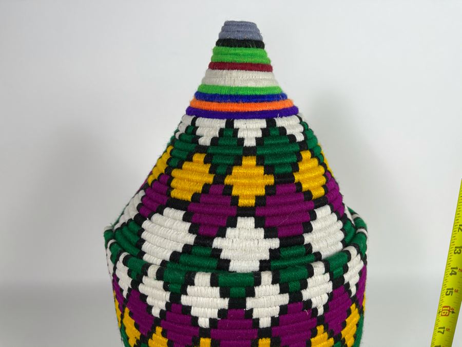 Moroccan Handmade Bread Basket Large Retails $115 [Photo 3]