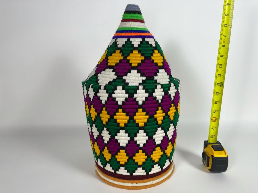 Moroccan Handmade Bread Basket Large Retails $115 [Photo 2]