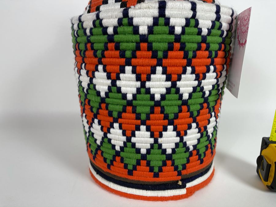 Moroccan Handmade Bread Basket Large Retails $115 [Photo 2]