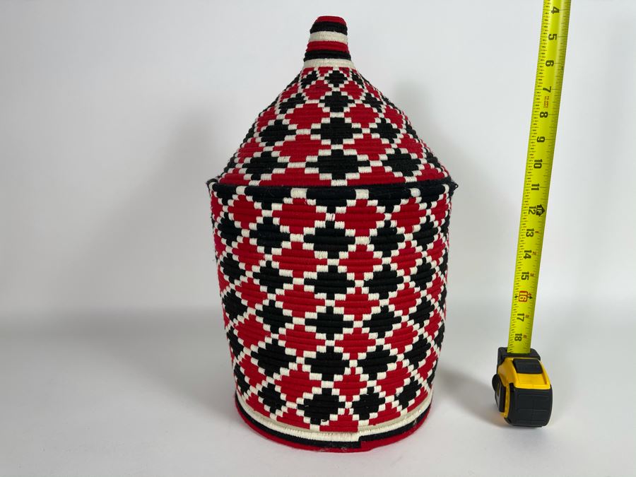 Moroccan Handmade Bread Basket Large Retails $95 [Photo 2]