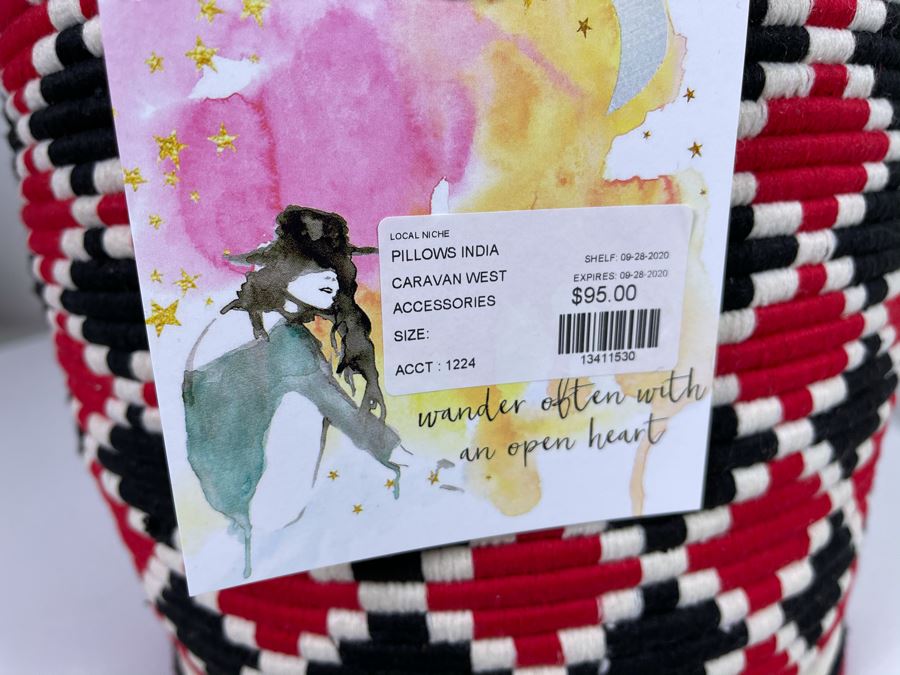 Moroccan Handmade Bread Basket Large Retails $95 [Photo 6]