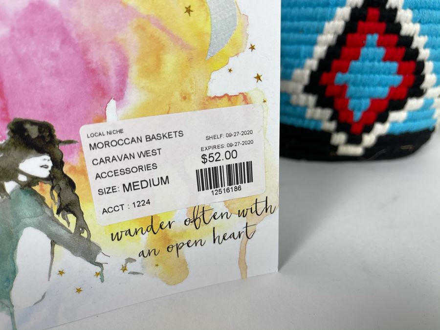 Moroccan Handmade Bread Basket Medium Retails $52 [Photo 4]