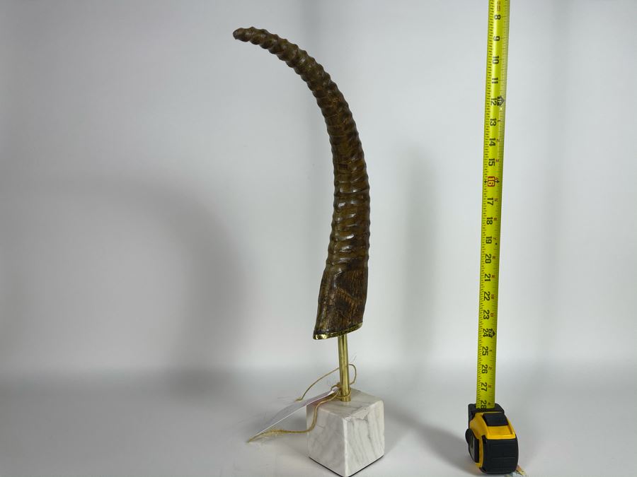 Faux Antler Sculpture On Marble Base Retails $175 [Photo 5]