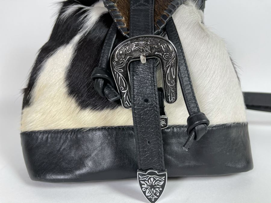 New Leather Saudara Handbag Backpack 10'W X 12'H Retails $325 [Photo 2]