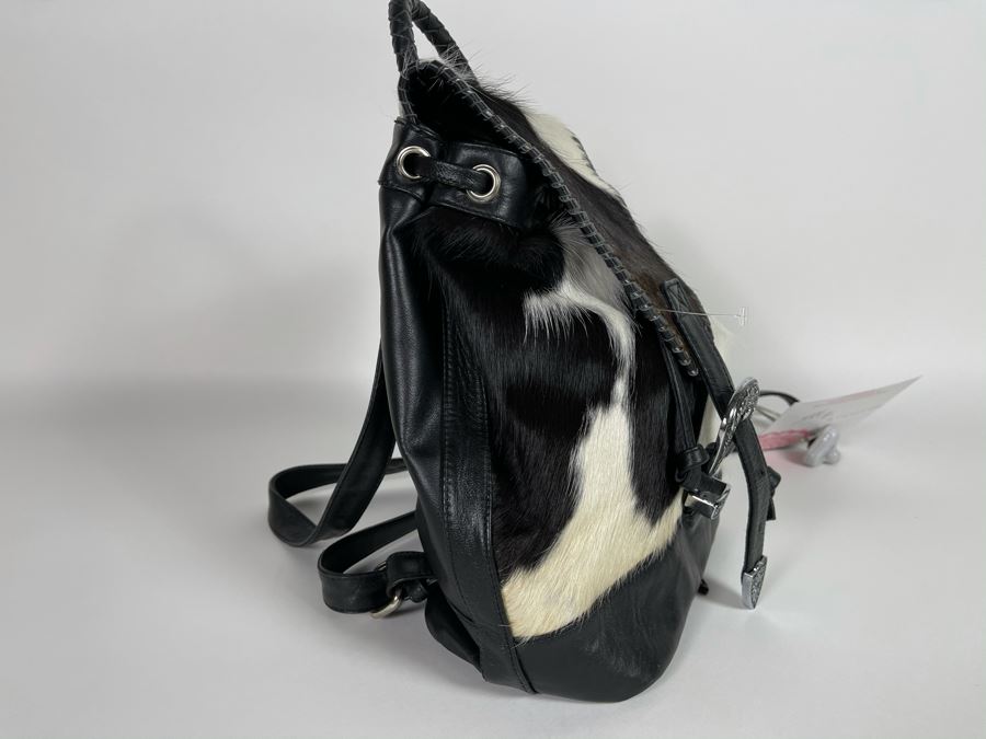 New Leather Saudara Handbag Backpack 10'W X 12'H Retails $325 [Photo 3]