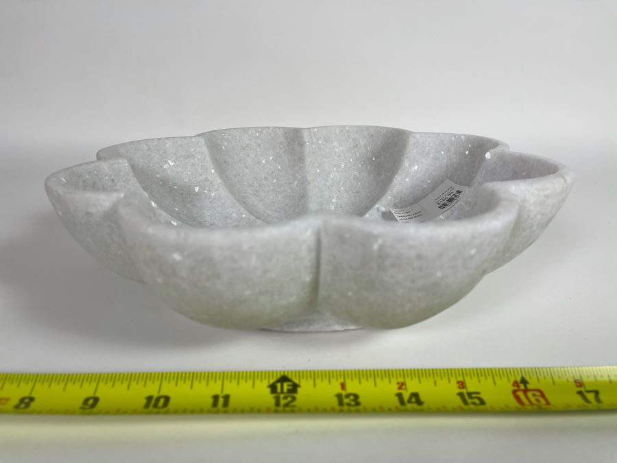 Marble Shell Art Dish 12'W X 3'H Retails $185 [Photo 4]